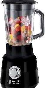 Batidora de Vaso Matte Black Russell Hobbs - Jarra de Cristal 1.5L