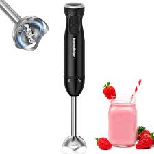 Batidora de Mano Bonsenkitchen 1000 W - Acero Inoxidable