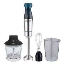 Batidora de Mano Inox 1200W con Accesorios y 2 Velocidades