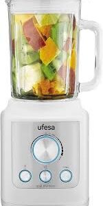 Batidora de Vaso Ufesa 1800W con Jarra de Cristal de 1.8L