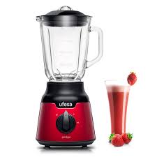 Batidora Compacta Ufesa Amber Red 900W - Jarra de Cristal