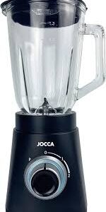 Batidora de Jarra de Cristal JOCCA 1000W - 1.5L con Luz LED y Cuchillas de Acero Inoxidable