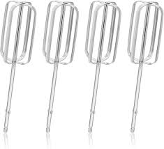 Juego de 4 Accesorios de Acero Inoxidable para Batidoras de Mano