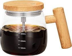 Taza Mezcladora Eléctrica de Vidrio con Tapa