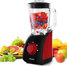 Batidora de Vaso Aigostar Granada 750W - Jarra de Cristal 1.5L
