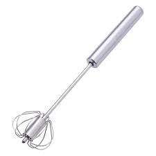 Batidor Semiautomático de Acero Inoxidable para Huevos