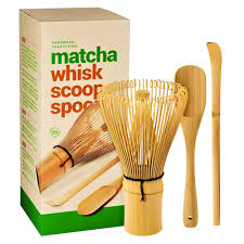 Juego de Batidora de Bambú para Té Matcha