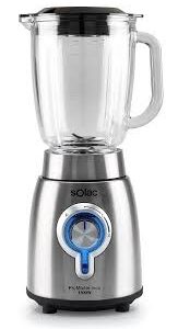 Vaso Batidora Solac 1800W Cristal 1.75L Inox con 6 Cuchillas