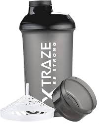 Shaker Fitness 500 ml con Compartimento para Polvo