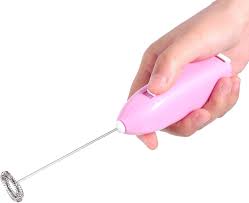 Espumador de Leche Portátil Rosa