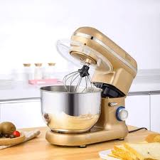 Batidora Eléctrica Cooks Professional 1300W con Soporte y Tazón de 5.5L - Rosa Amarillo
