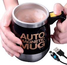 Taza Autoagitadora Heromask Baticao: USB Recargable para Colacao