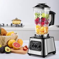 Batidora Multifuncional de 6000W con Limpieza Automática y Licuadora de Vidrio 2.5L